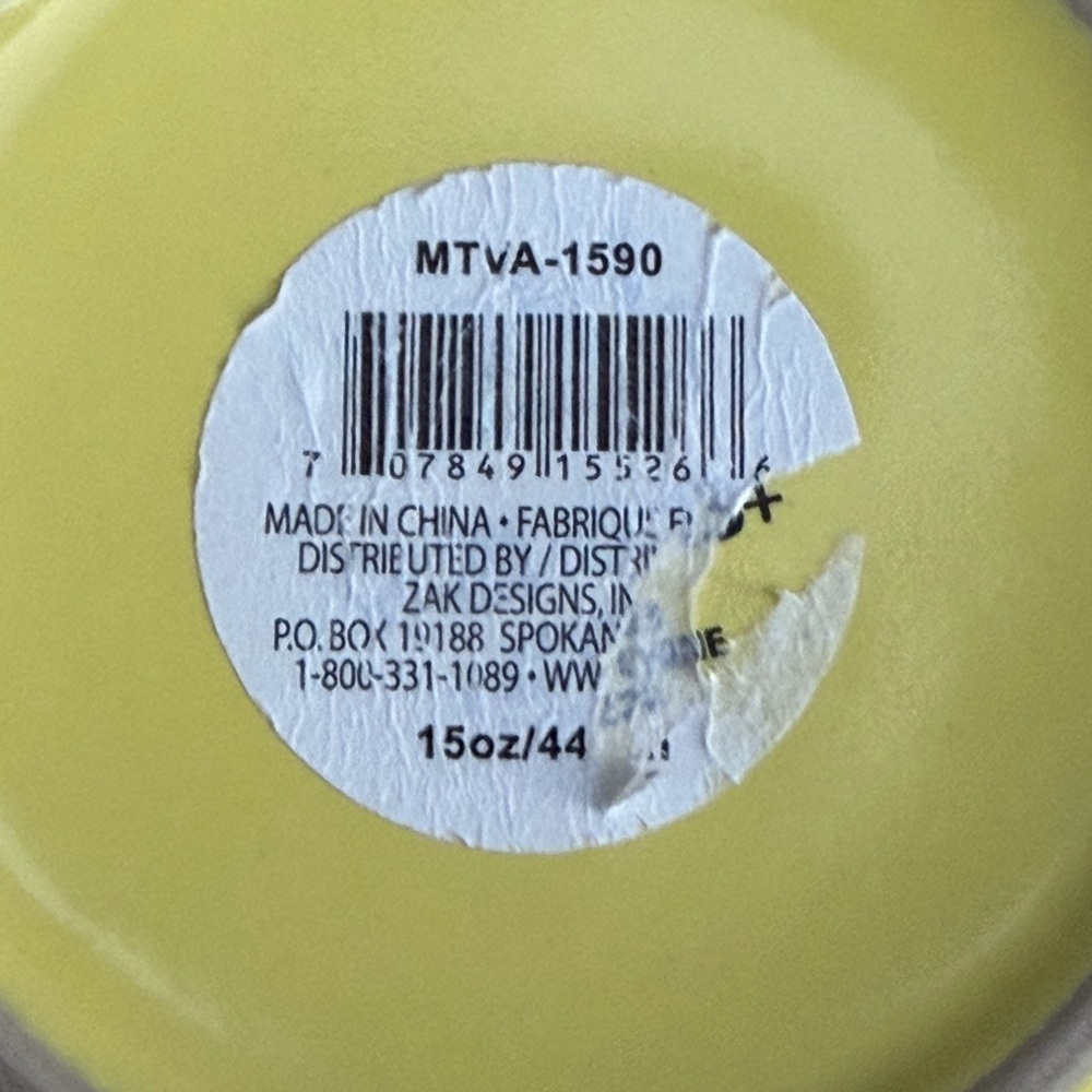 RETRO 80s I Want My MTV Music Television 15 oz Ceramic Yellow Blue Coffee Mug M4 - Picture 6 of 7